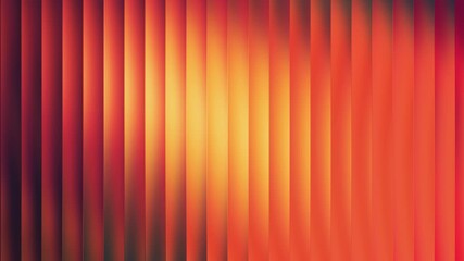 Animation of vibrant abstract background featuring vertical stripes with a warm gradient from deep red to bright yellow and orange - Powered by Adobe