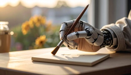 アンドロイドが筆を持ち創造する未来のアートシーン