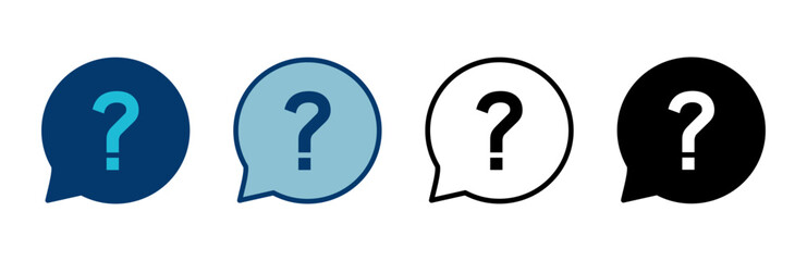 Question Icon vector isolated on white background. Question mark sign. help icon. Faq