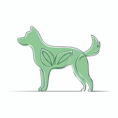 vector illustration of a cartoon dog