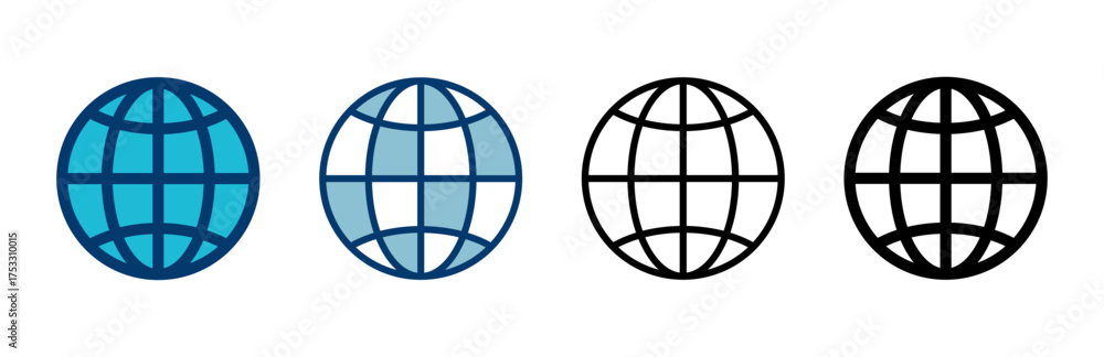 Wall mural web icon vector isolated on white background. website vector icon. internet world vector