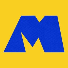 letter M Clean and Minimal Initial Based Logo Design