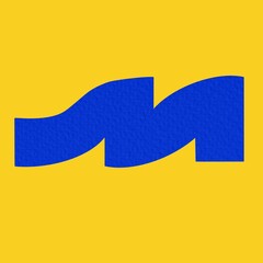 letter M Clean and Minimal Initial Based Logo Design