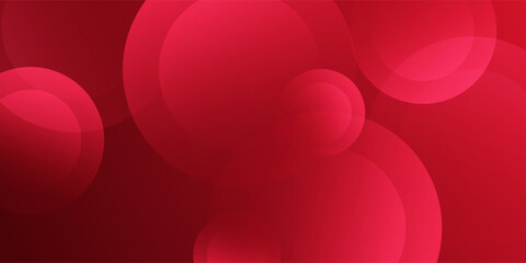 Abstract Red Bubbles Background With Soft Glow For Design And Branding
