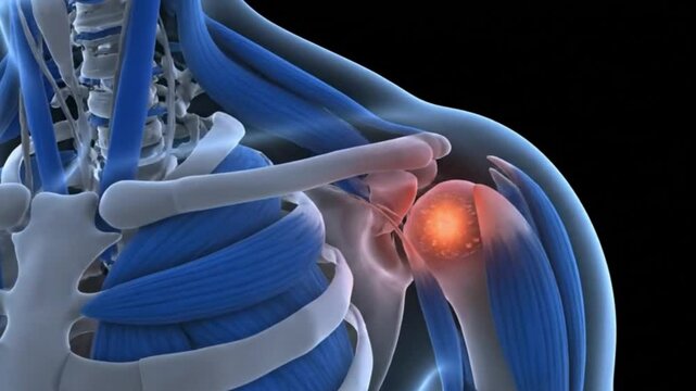 Shoulder Pain Animation Rotator Cuff Injury Bursitis Tendonitis Causes Symptoms Anatomy Treatment and Relief Explanation