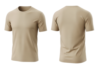 White blank t-shirt isolated on white background