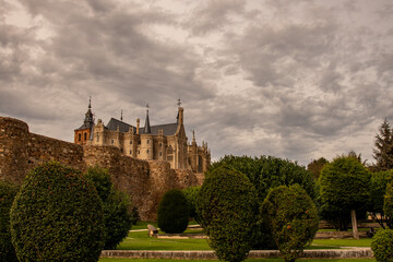 Der Beischofspalast des Architekten Antoni Gaudi in Astorga, Spanien