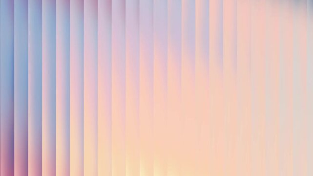 Animation of abstract vertical stripes with a soft gradient blending blue, pink, and warm yellow tones, suggesting a gentle sunrise