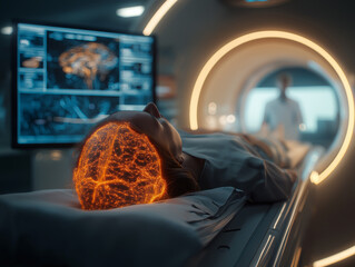 Human Brain Activity Displayed in Advanced Medical Imaging