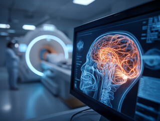 3D Neural Network Display in Futuristic Medical Environment