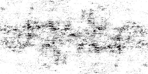 Monochrome texture composed of irregular graphic elements. Distressed uneven grunge background. Abstract vector illustration. Overlay for interesting effect and depth. Isolated on white background.