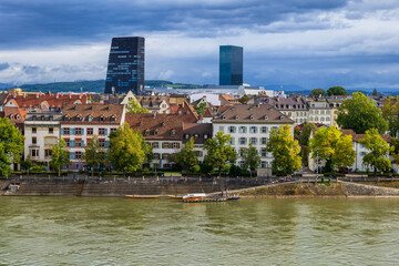 Fototapeta premium Old Town of Kleinbasel in Basel