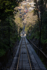 Obraz premium Funicular Cerro San Cristóbal em Santiago