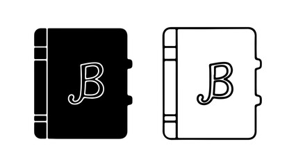 Book with letter b with transparent background © Al