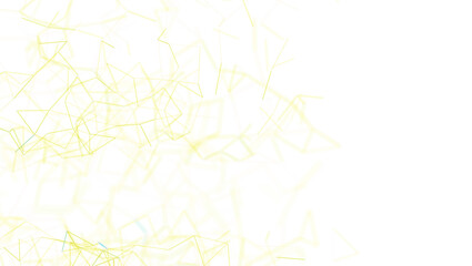 Modern digital abstract background with yellow lines and white background. Conceptual design representing connection and networking. Ideal for t