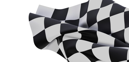 Dramatic checkered flag image. Perfect for sports, victory, competition themes.