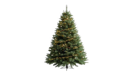 Fototapeta premium Christmas tree isolated on white
