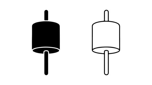 Bell icon with transparent background