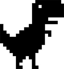 vector dino pixel cursor © aindra