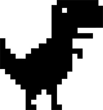 vector dino pixel cursor