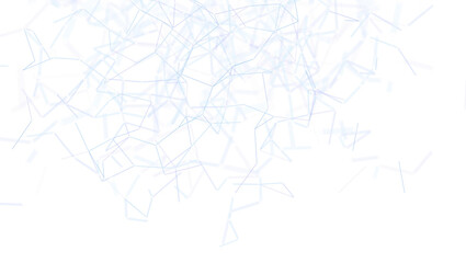 Abstract network connections design with lines over white background. Perfect for technology, science, data, and communication visuals. Offers c