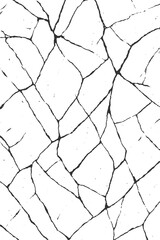 Cracked wall texture vector with irregular fracture lines, suitable for minimalist backgrounds, posters, or modern graphic designs.
