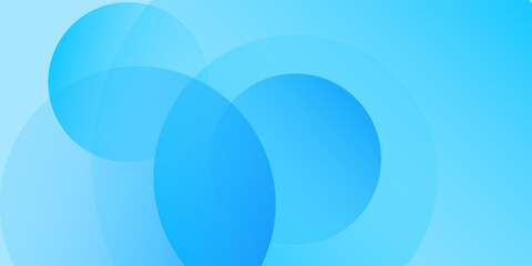 Abstract Color background, transparent gradient blue circles stacked on a blue background modern simple