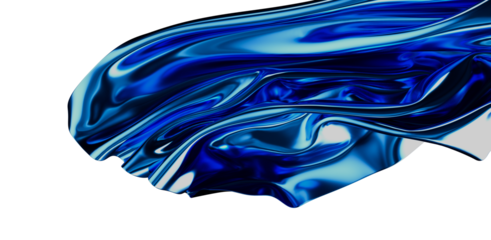 Vibrant blue abstract background with fluid metallic effect. Perfect for modern designs, artistic concepts, and futuristic themes. High-quality