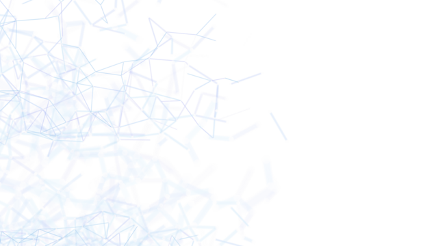 Abstract image of interconnected lines against a white backdrop, representing concepts like network, connection, and data, suitable for technolo