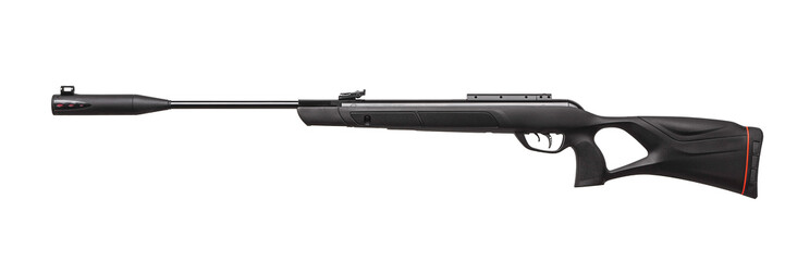 Side view of black sporting air rifle