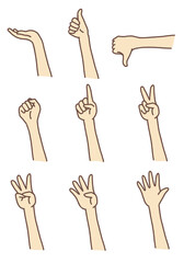 손동작 일러스트