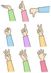 손동작 일러스트