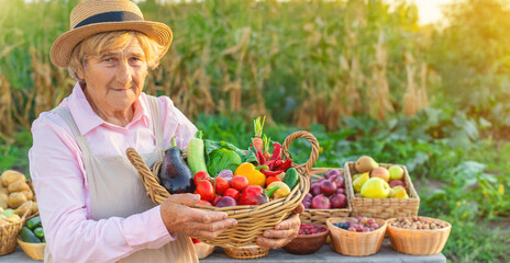 farmers market with vegetables. Selective focus.