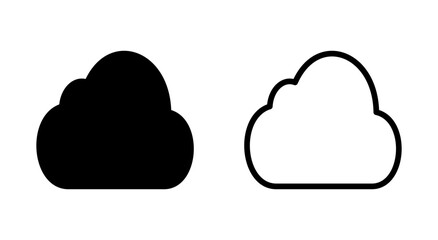 Cloud icon symbol for apps and websites. cloud sign and symbol