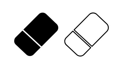 Eraser icon with transparent background
