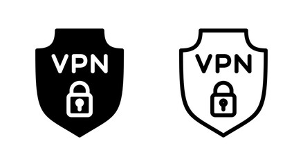 Vpn icon symbol for apps and websites. Private network sign and symbol. virtual private network icon.