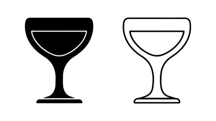 Wine glasses with transparent background