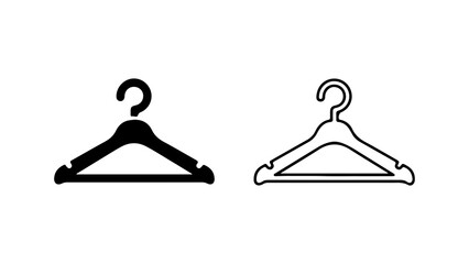 Clothes hangers with transparent background