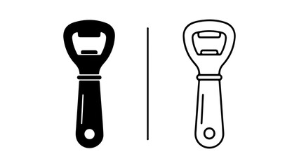 Bottle openers with transparent background