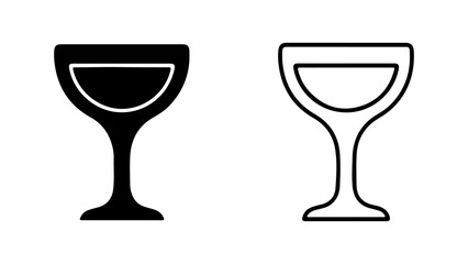 Wine glasses with transparent background