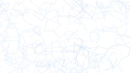 Abstract digital network design on a white backdrop. Geometric graphic of lines and nodes, perfect for technology, communication, data, and futu