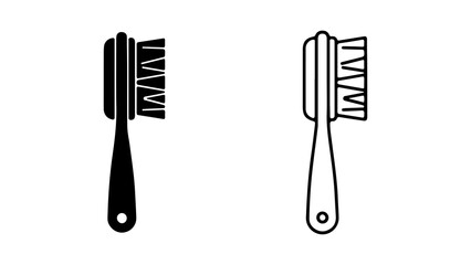 Cleaning brushes with transparent background