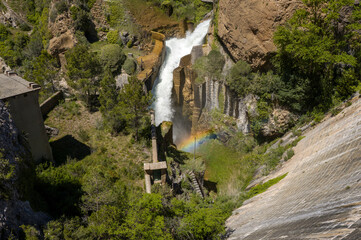 This landscape photo was taken in Europe, Spain, Aragon, Zaragoza, in summer. It shows the...