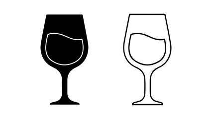 Wine glasses with transparent background