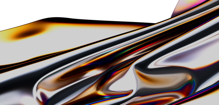 Shiny iridescent liquid metal texture. Perfect for backgrounds, tech, luxury, and modern designs.