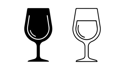 Wine glasses with transparent background
