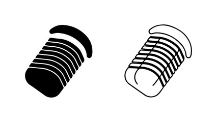 Coil spring with transparent background