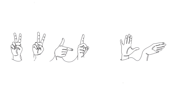 hand print vector illustration - Powered by Adobe