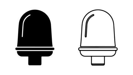 Bell icon with transparent background