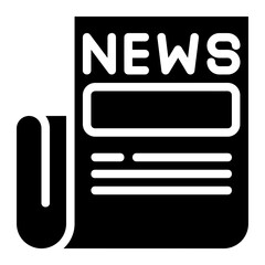 News Paper Solid icon